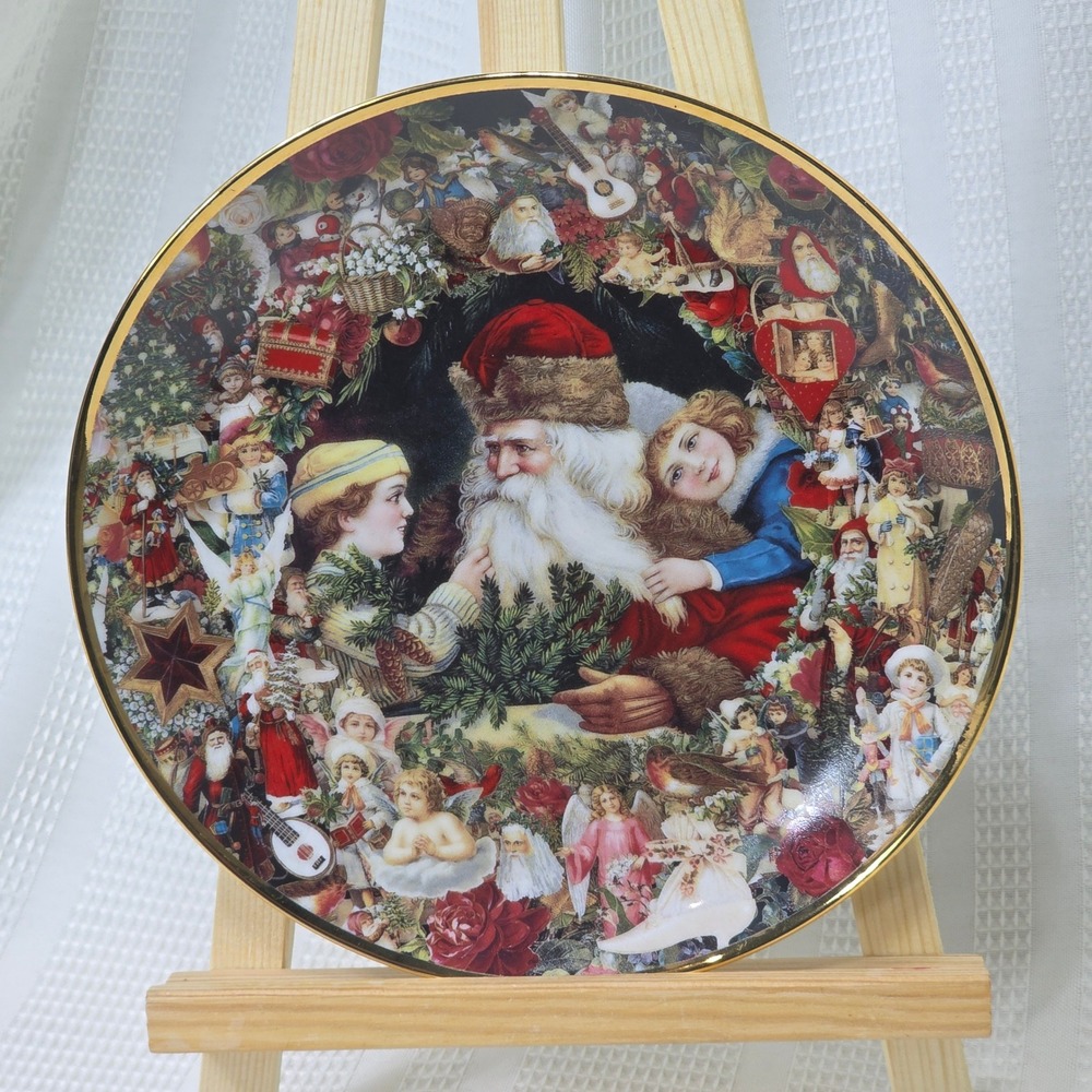 Hamilton Collection John Grossman A Visit From St Nicholas Christmas Plate‎ 1992